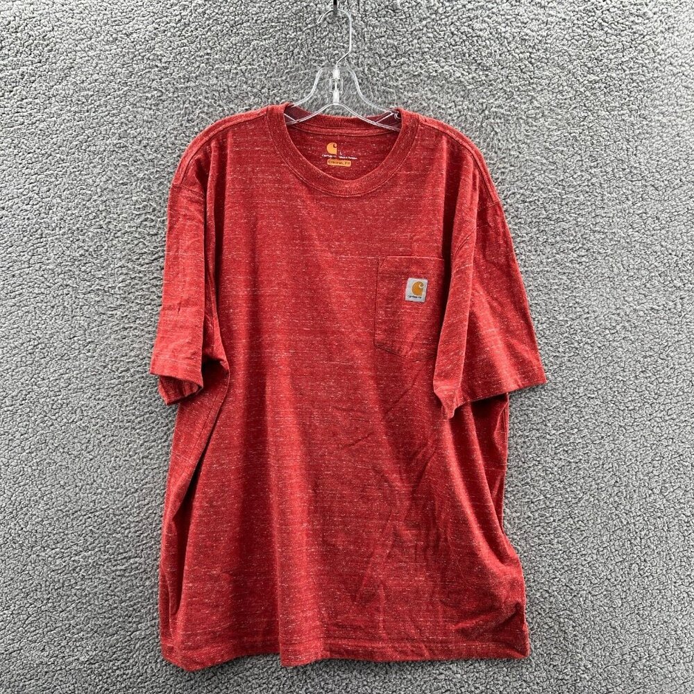 Carhartt Pocket T-Shirt Mens Large Original Fit Salmon Workwear